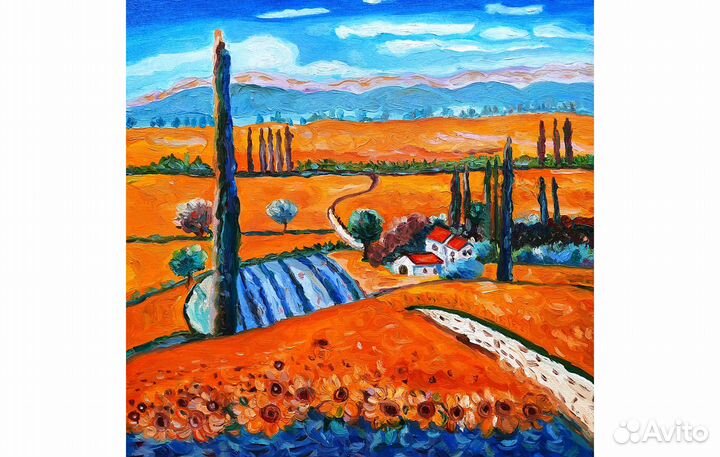 Картина Прованс масло,30 на 30 см