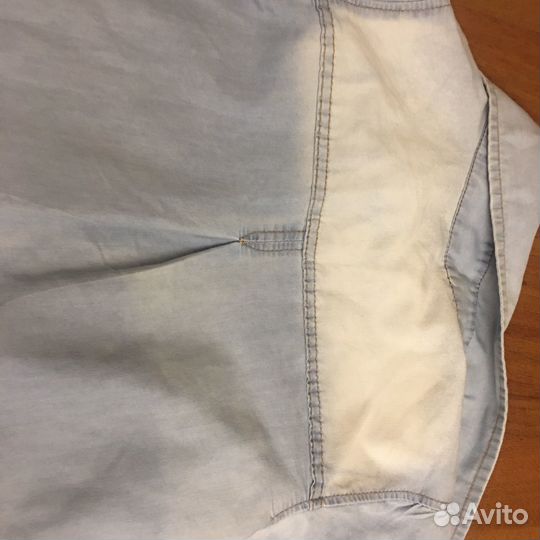 Платье-рубашка джинсовое