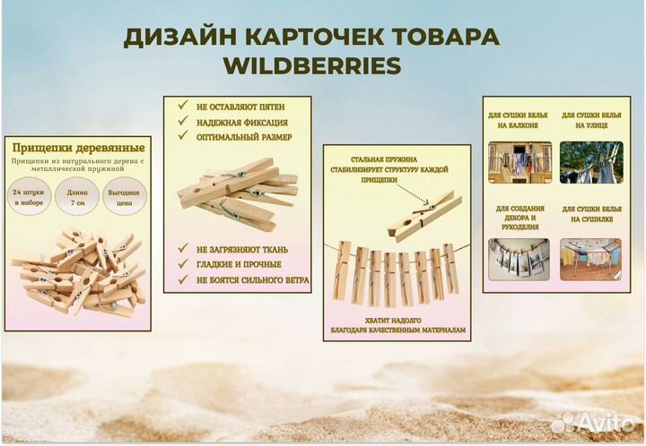 Создание карточек товара инфографика Wildberries