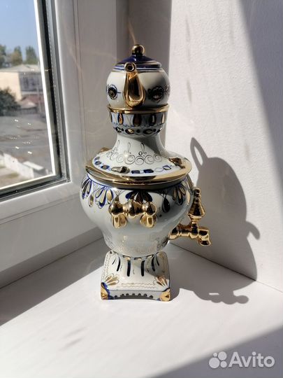 Самовар фарфор Гжель СССР