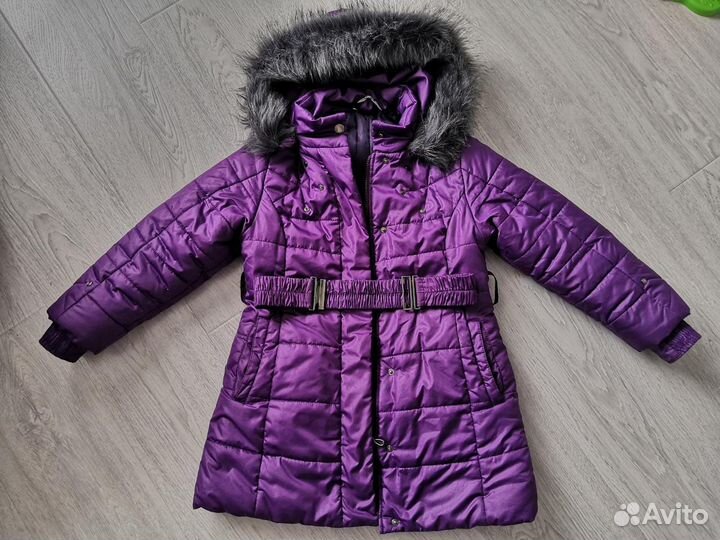 Пуховик для девочки 128-134
