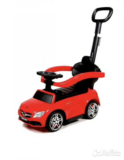 Машинка каталка толокар с ручкой