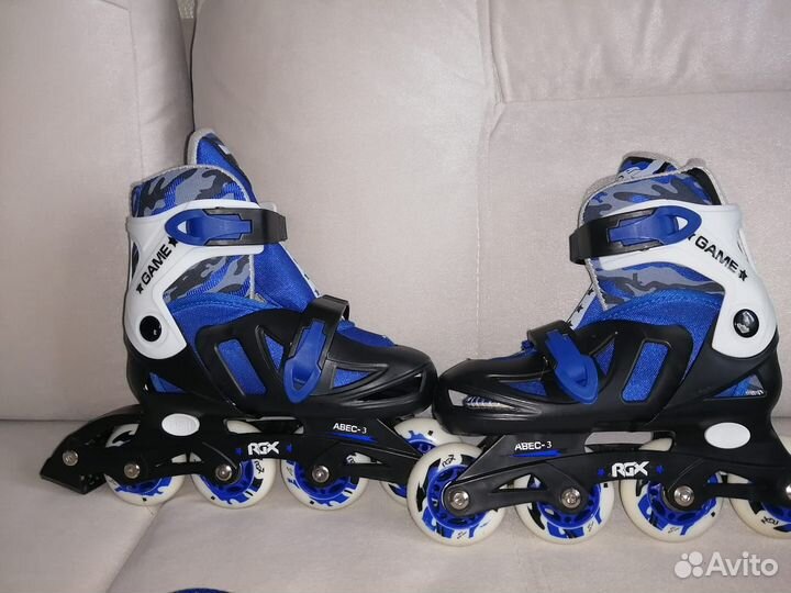 Продам ролики детские раздвижные, шлем, защита