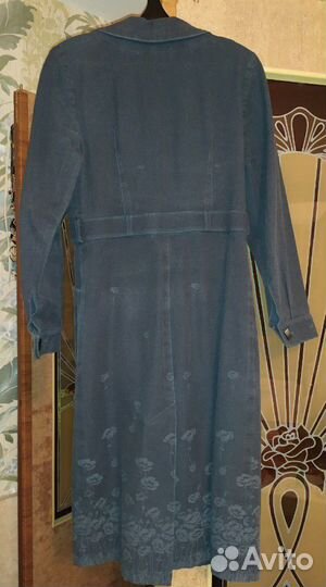 Плащ джинсовый-эксклюзив