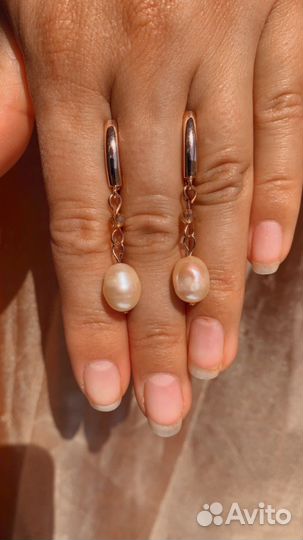 Серьги жемчуг