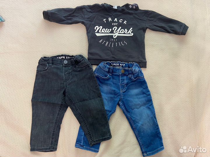 Фирменные вещи пакетом на мальчика 9-12м