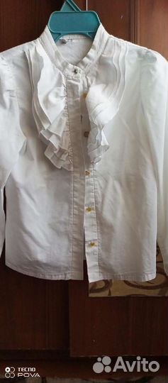 Блузки на девочку р 140