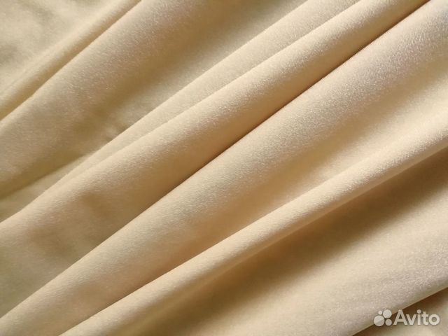 Ткань бифлекс Золотисто-бежевый