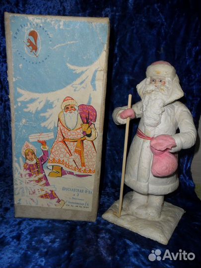 Дед Мороз старинный, ватный