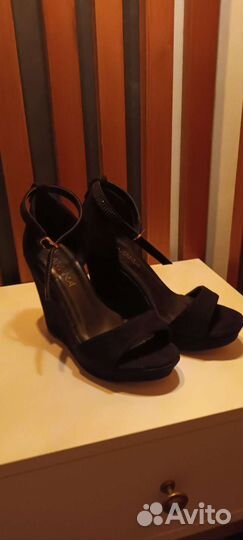 Босоножки женские 37 размер, искусственная замша