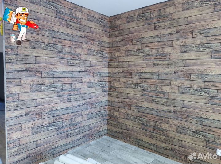 Поклейка обоев, шпаклевка стен