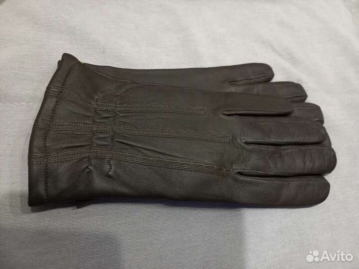 Мужские кожаные перчатки новые