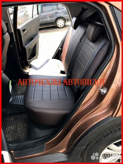 Чехлы Автопилот Hyundai Creta 1 из экокожи шоколад