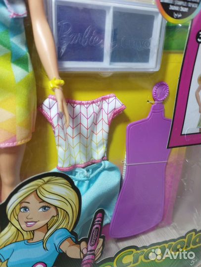Кукла Barbie Crayola модные штампы FRP04/FRP05