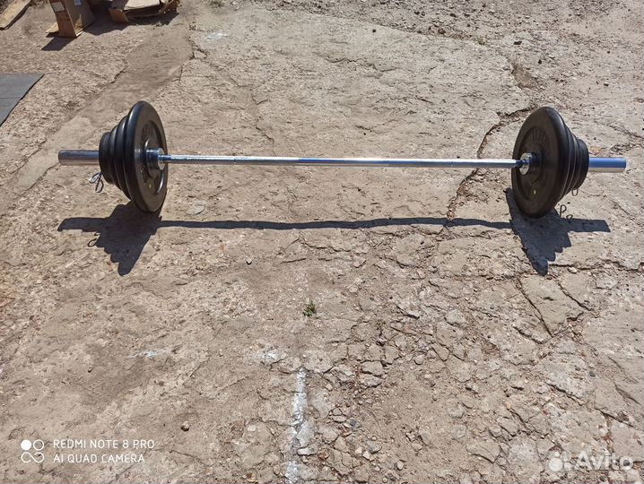 Штанга олимпийская 80 кг MB Barbell, 180 см, D 50