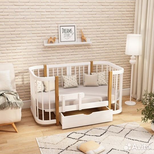 Кроватка трансформер из Бука
