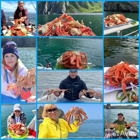 Морские экскурсии каждый день.Рыбалка.Крабалка