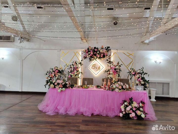 Свадебное оформление, декор, фотозона