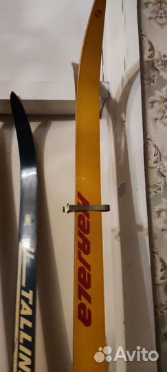 Лыжи деревянные беговые СССР и палки