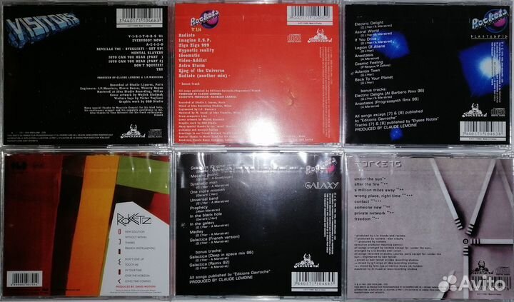 Группы Rockets, Visitors, Сд диски, CD