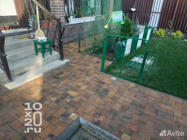 Тротуарная плитка, бордюры, газонная решетка