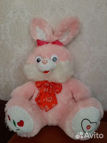 Зайка - мягкая игрушка 45 см + ушки