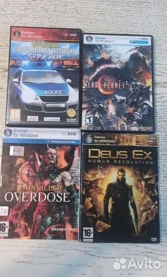 Компьютерные игры диски для пк и ps2, цена за все