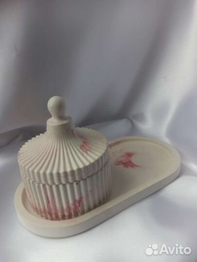 Подарочный набор свеча на подставке