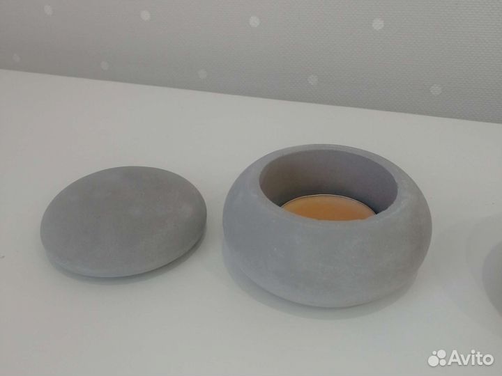 Подсвечники шкатулки из гипса