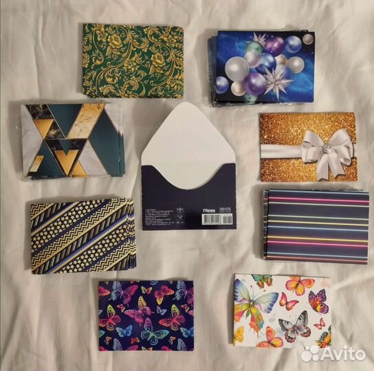 Конверт бумажный, размеры разные