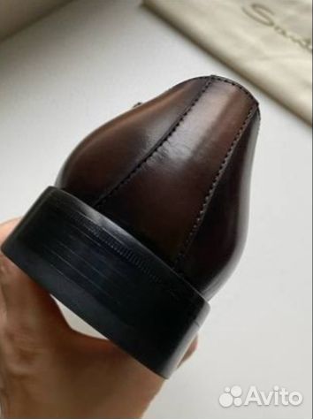 Лоферы мужские Santoni, кожа натуральная