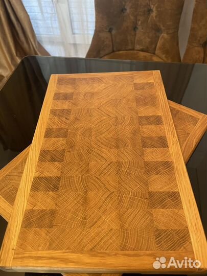 Торцевые доски(поднос)дуб на силиконовых ножках