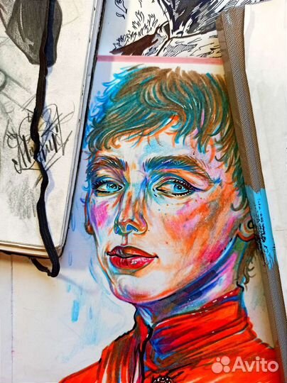 Картина, Графика, работа, персонаж, комикс