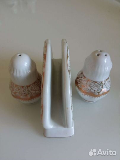 Солонка, перечница, салфетница Набор