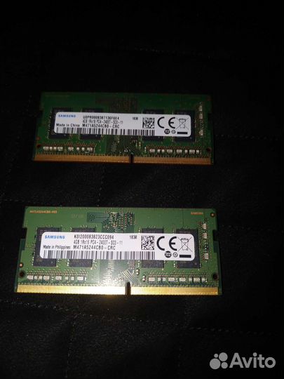 Оперативная память 4 GB Samsung DDR4 sodimm