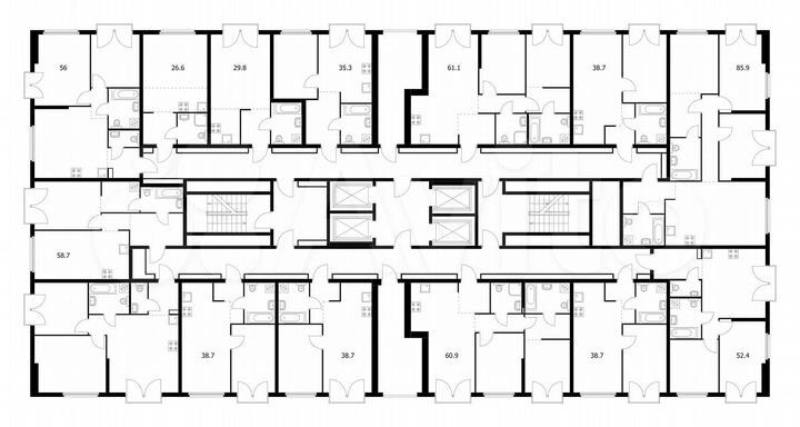 1-к. квартира, 38,7 м², 3/32 эт.