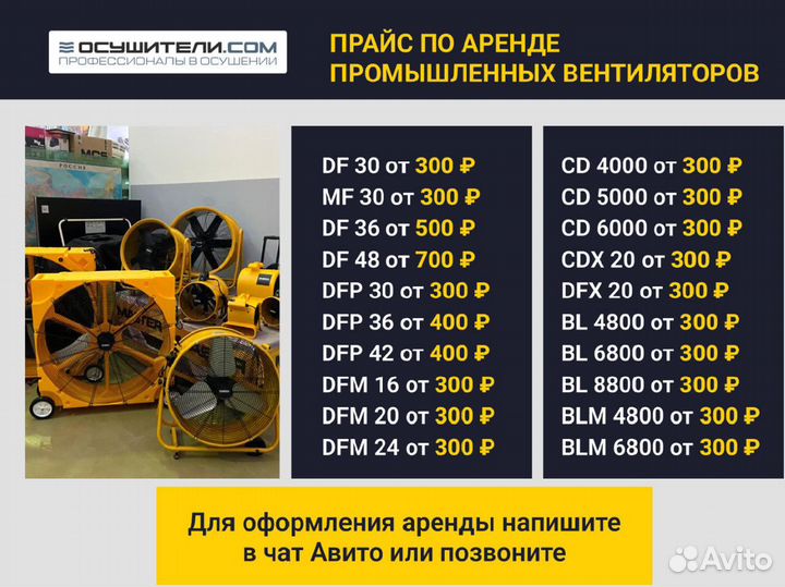 Строительный осушитель Master DH 44