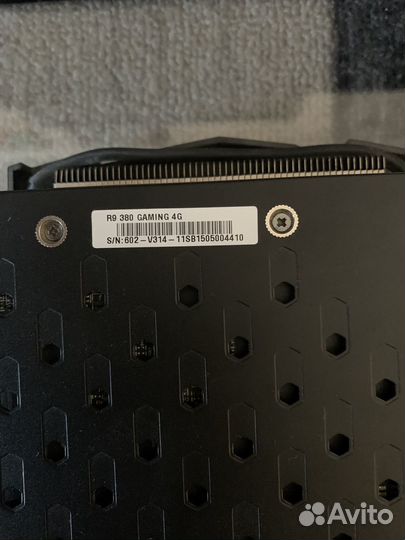 Видеокарта MSI radeon R9 380 на 4gb
