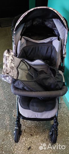 Коляска Capella S-803WF, Сибирь, цвет Милитари