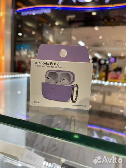 Чехол на Airpods pro 2 фиолетовый