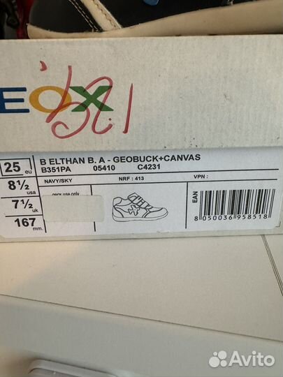 Ботинки Geox р.25