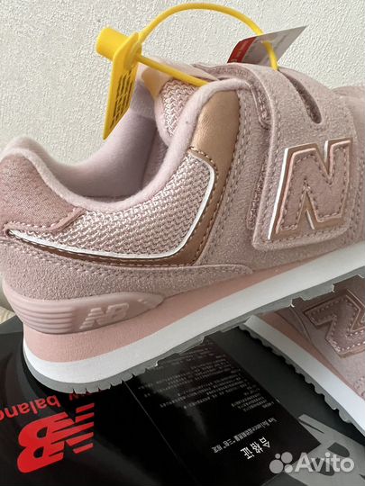 Кроссовки New balance 574 Pink детские (31-36)