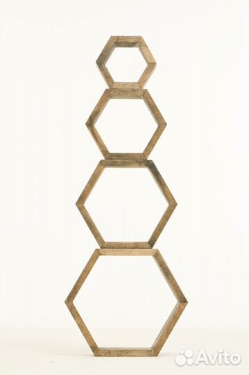 Полки настенные соты 4 шт