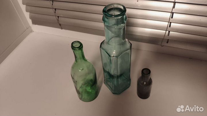 Бутылки пузырьки старинные