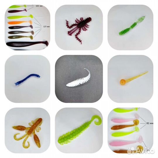 Силиконовые приманки для рыбалки силикон 16