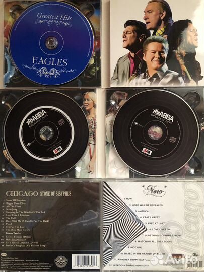 Eagles, Abba, Chigago на CD