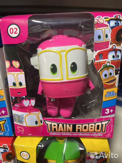 Набор роботы поезда трансформеры из мультфильма