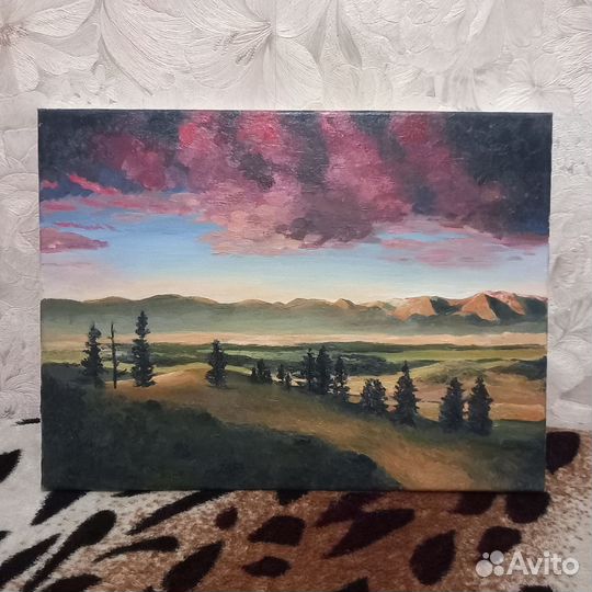 Картина маслом на холсте пейзаж