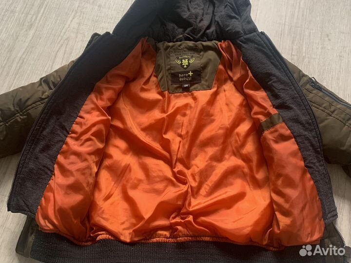 Бомбер теплый