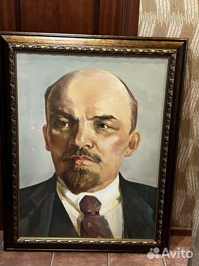 Портрет Ленина В.И,р.117*91см.,холст,масло